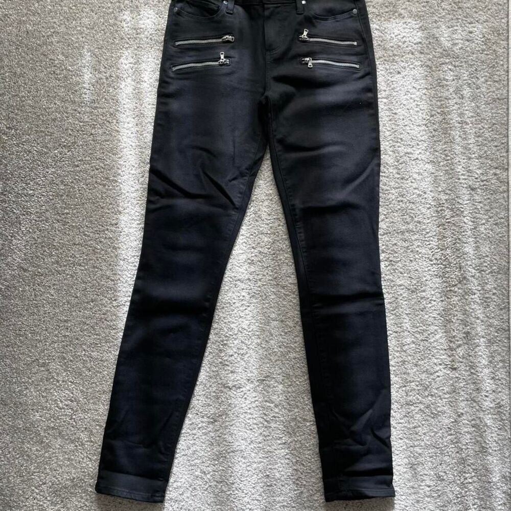 PAIGE Edgemont double zipper pocket ultra skinny jeans